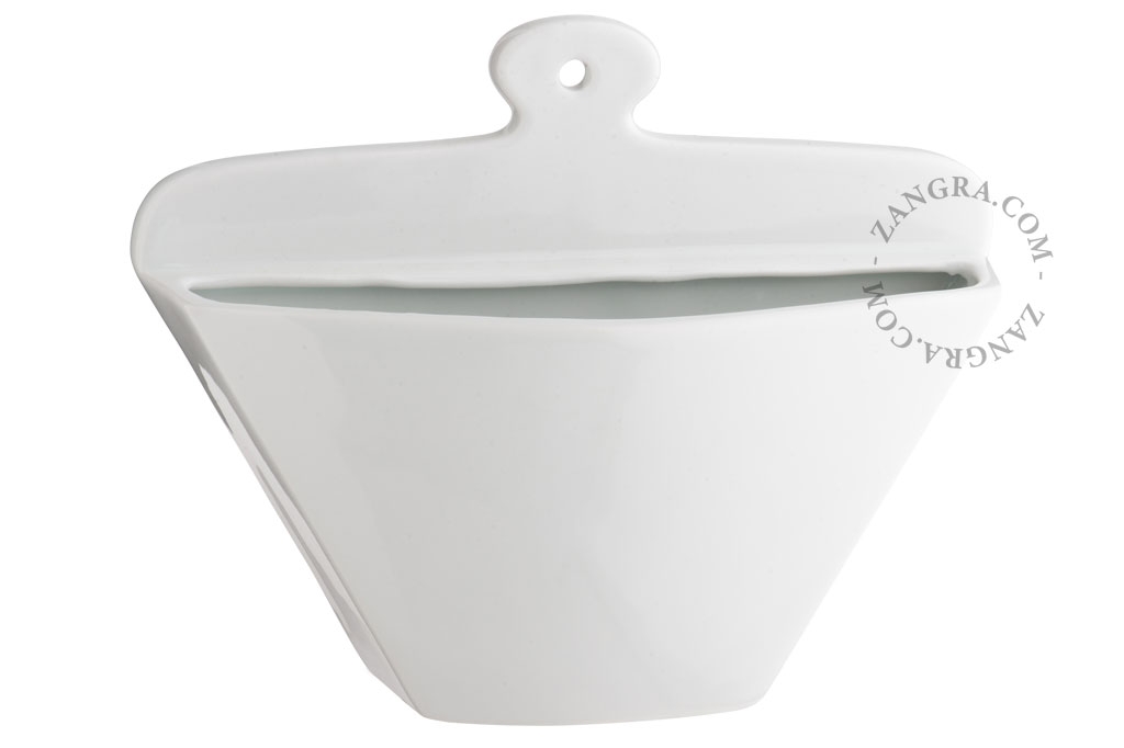 portafiltros de café de porcelana