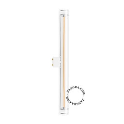 S14d LED stick lampe pære - transparent glas - 30cm