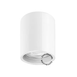 biały porcelanowy reflektor natynkowy Aglae - Ø 6 cm