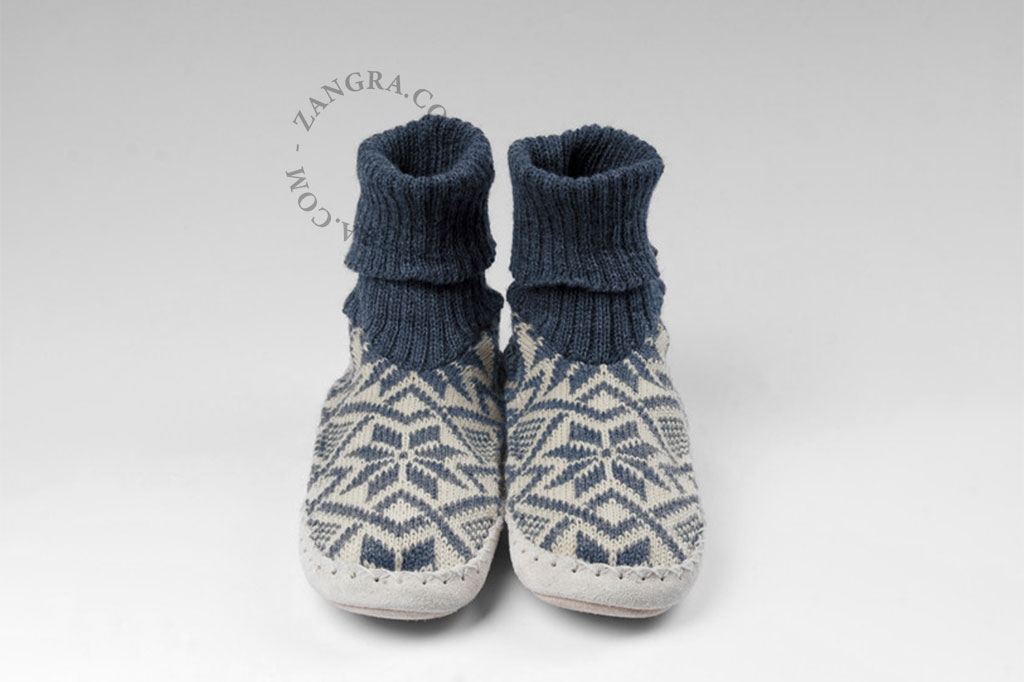 pantofole norvegesi - blu