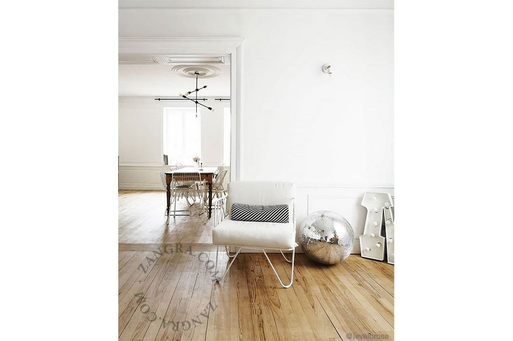 applique ou plafonnier orientable en porcelaine blanche