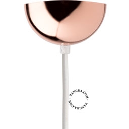 metallic ceiling rose - copper-coloured