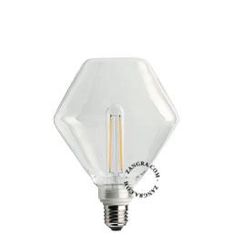 E27 dimbar filament LED ljuskälla - diamant - 2700K - 4W