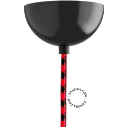 metallic ceiling rose - matt black