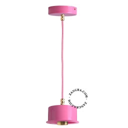 pink pendellampe - Ø 10 cm