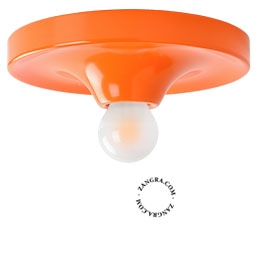 orange Space Age lampa Eli - Ø 26 cm