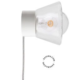 tafel- of wandlamp in porselein - Ø 10 cm