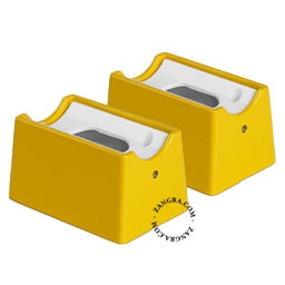 douilles S14s jaunes pour ampoule tubulaire