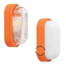 pomarańczowa wodoodporna lampa Dalida – IP44