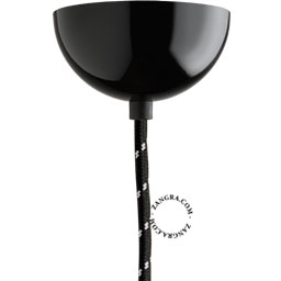 metallic ceiling rose - black