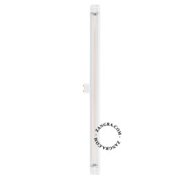 S14d stick pære 50cm - riflet glas
