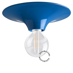 aplique o plafón azul redondo - Ø 26 cm