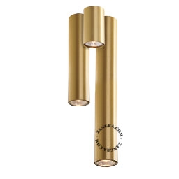 spot apparent LED en laiton Ø  5,5 cm