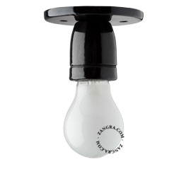 aplique o plafón Pura Porcelana negra