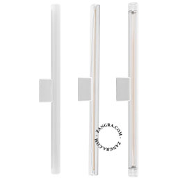 lampe S14d en porcelaine blanche - 50 cm