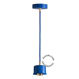 blaue Hängeleuchte - Ø 8,5 cm