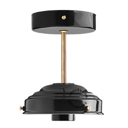 svart/mässing taklampa
