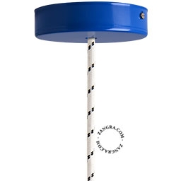 lacquered ceiling rose - blue
