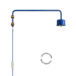 Abbie wall light replacement base - blue