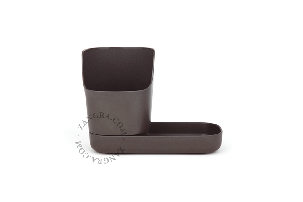 organisateur d'évier en bambou