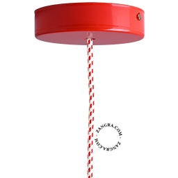 lacquered ceiling rose - red
