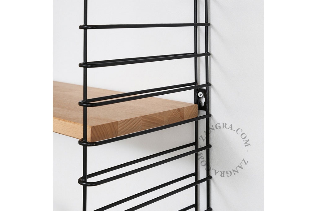 estantería modular Tomado - negro/madera