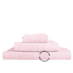 våffelväv badhandduk – rosa