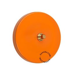 Druckschalter – orange/Messing