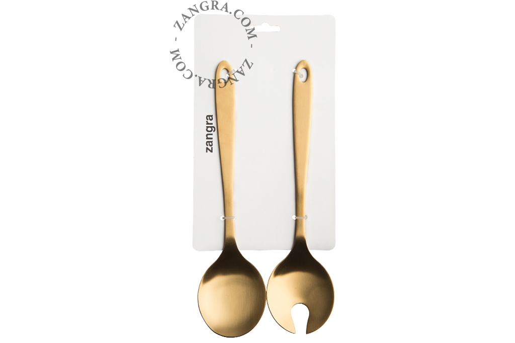 golden salad servers