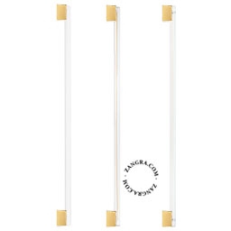goldene Wand- oder Deckenleuchte S14s - Stablampe - 100cm