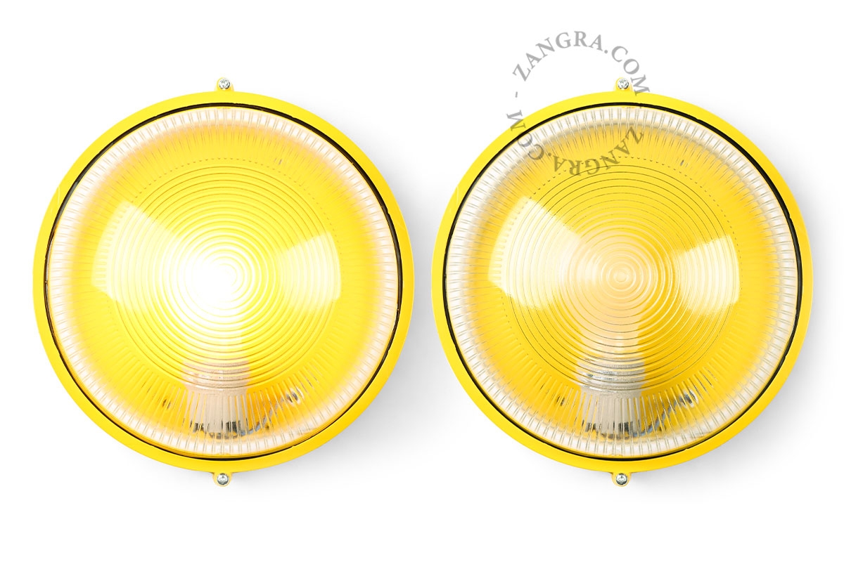 candeeiro exterior amarelo Dot - IP54