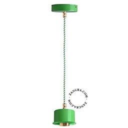 grøn pendellampe - Ø 8,5 cm