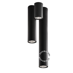 spot noir apparent LED Ø  5,5 cm