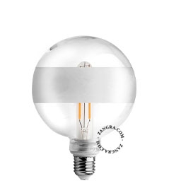 E27 dimbar filament LED ljuskälla - frostat och klar glas - 2700K - 4W