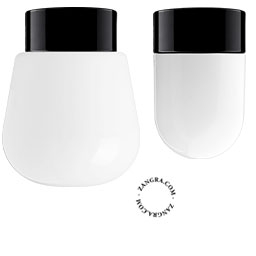 black porcelain lamp David - Ø 10cm