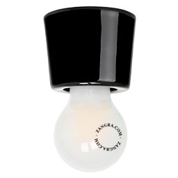 lampe Annie en porcelaine noire