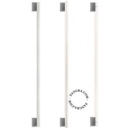 silver-coloured wall or ceiling light S14s – stick bulb – 100cm