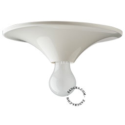 applique ou plafonnier blanc - Ø 25 cm