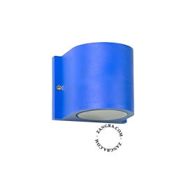 niebieska lampa ścienna Elias - IP44