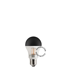 E27 dimbar filament LED ljuskälla - svart och klart glas - 2700K - 2,5W