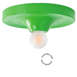 grön Space Age lampa Eli - Ø 26 cm