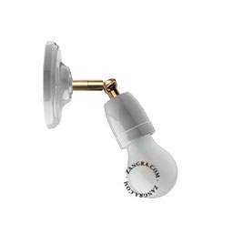regulowana lampa ścienna Pure Porcelain - szara