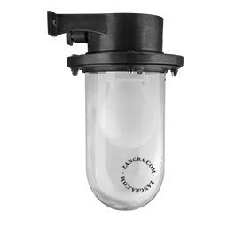 gallervägglampa i svart mässing för utomhusbruk - IP64