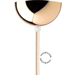 metallic ceiling rose - gold