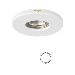 biały porcelanowy spot wpuszczany Damia