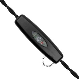 Schalter mit Dimmer - schwarz