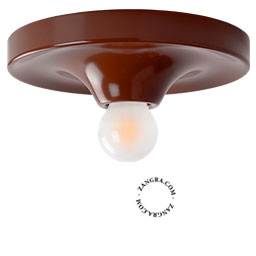 brun Space Age lampa Eli - Ø 26 cm