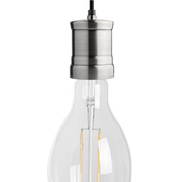 E40 silverfärgad lamphållare