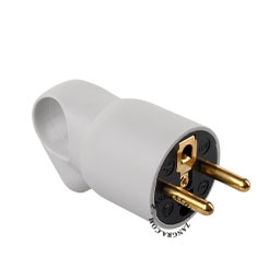 grauer Typ-E-Stecker