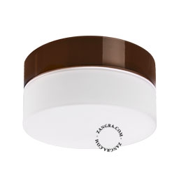 brązowa porcelanowa lampa , Dana - Ø 18 cm - IP54
